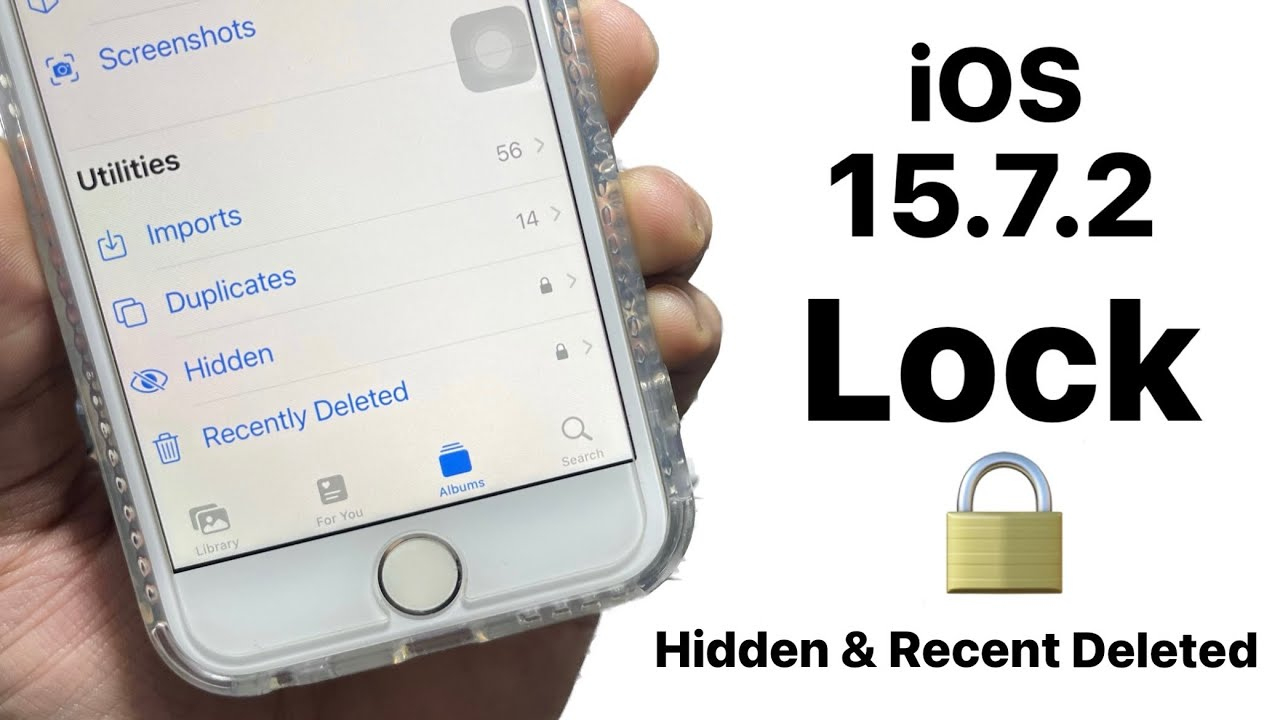 How To Lock Photos & Videos In Any Iphone (Ios 15.7.2) - Lock Hidden & Recent Deleted In Ios 15.7.2 with Lock Hidden Pictures Iphone