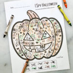 I Spy Halloween Activity Sheet   Free Printable!   Literacy Learn For Free Halloween Hidden Pictures Printable