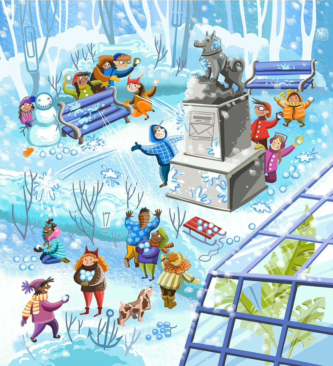 Illustration_Highlights_01 for Highlights Winter Hidden Pictures