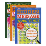 Kappa Hidden Message Word Finds Book 3 Titles, Word Search Find Inside Hidden Pictures For Teens