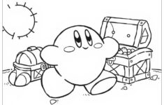 Kirby Finding Hidden Treasures Coloring Page (Free Pdf&amp;Png Printable) for Finding Hidden Treasure Printable
