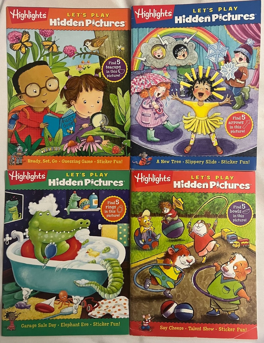 Let&amp;#039;S Play Hidden Pictures 4-Book Set Lot#2 | Ebay for Let Play Hidden Pictures