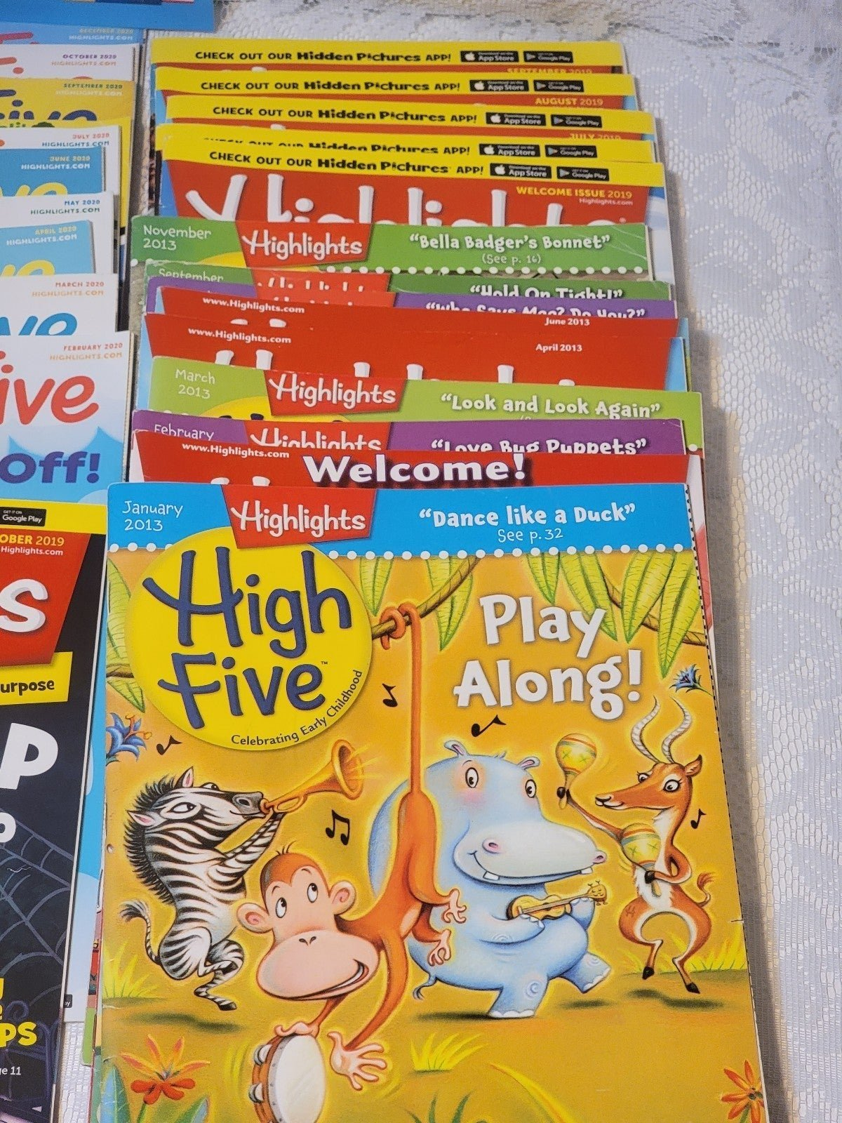 Lot Of 57 Highlights High Five Hidden Pictures Puzzle Childrens in Highlights High Five Hidden Pictures