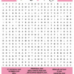 March Word Search Printable   National Days Word Find Puzzles Intended For March Hidden Picture Printable