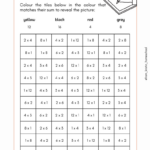 Multiplication Math Coloring Worksheets ⋆ Fromkristin With Regard To Multiplication Colouring Hidden Pictures Free