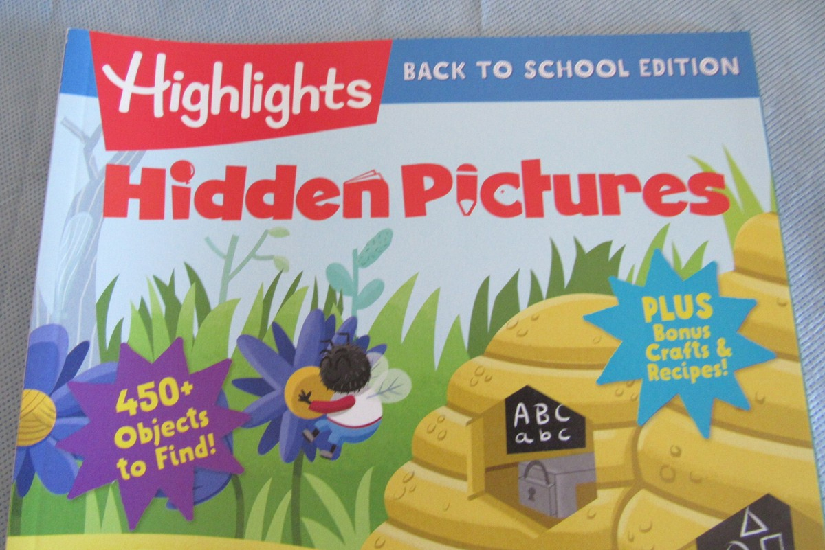 New Highlights 2024 Hidden Pictures Back To School Edition 450+ with 450 Hidden Pictures