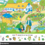 Online Lesson Maze Find Hidden Objects Funny Cartoon Character Intended For Find Hidden Pictures Online