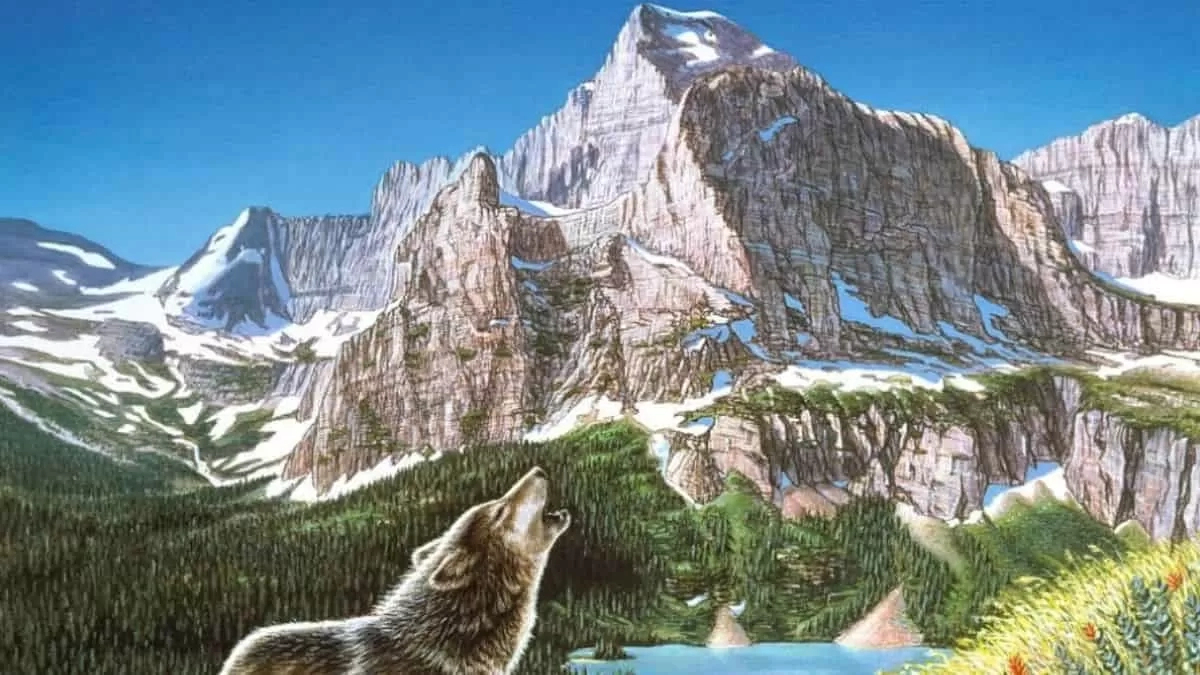 Optical Illusion: Can You Spot 4 Hidden Wolves In The Image In 6 intended for Pictures With Hidden Pictures In Them