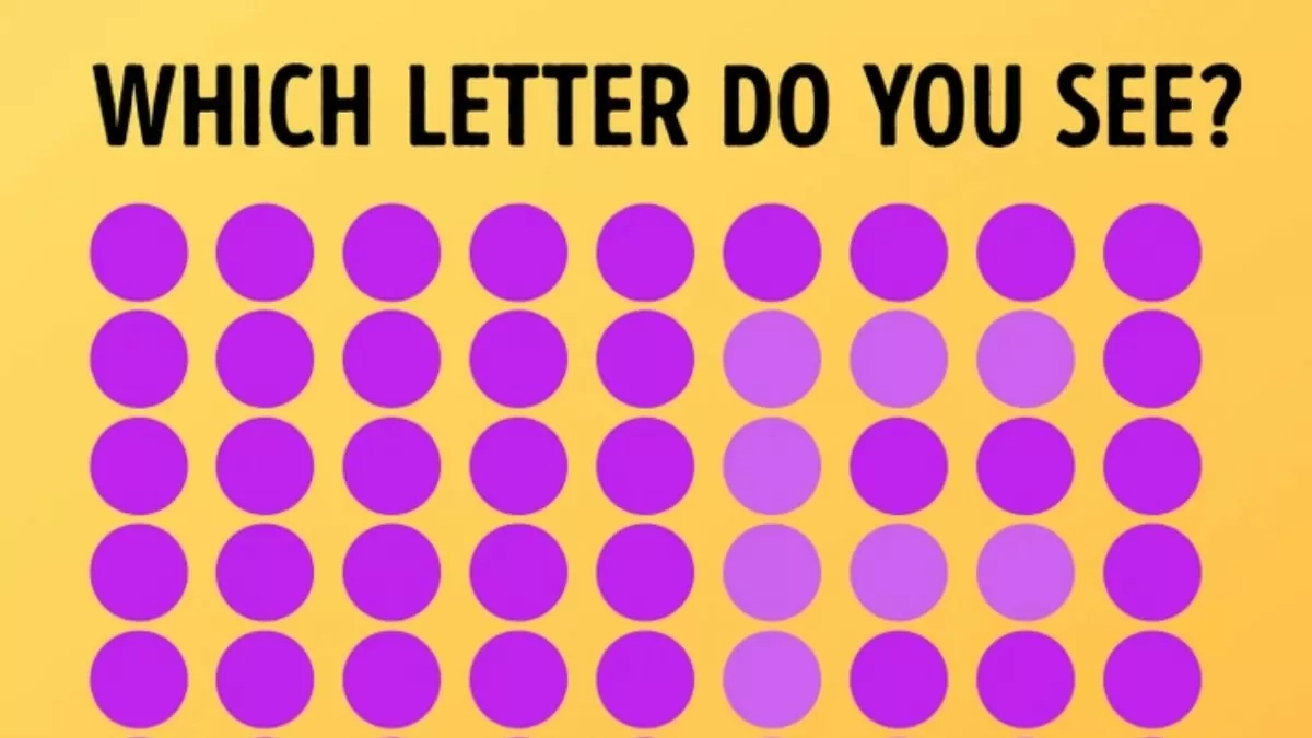 Optical Illusion For Testing Your Vision: Which Letter Do You See regarding Hidden Pictures in Dots