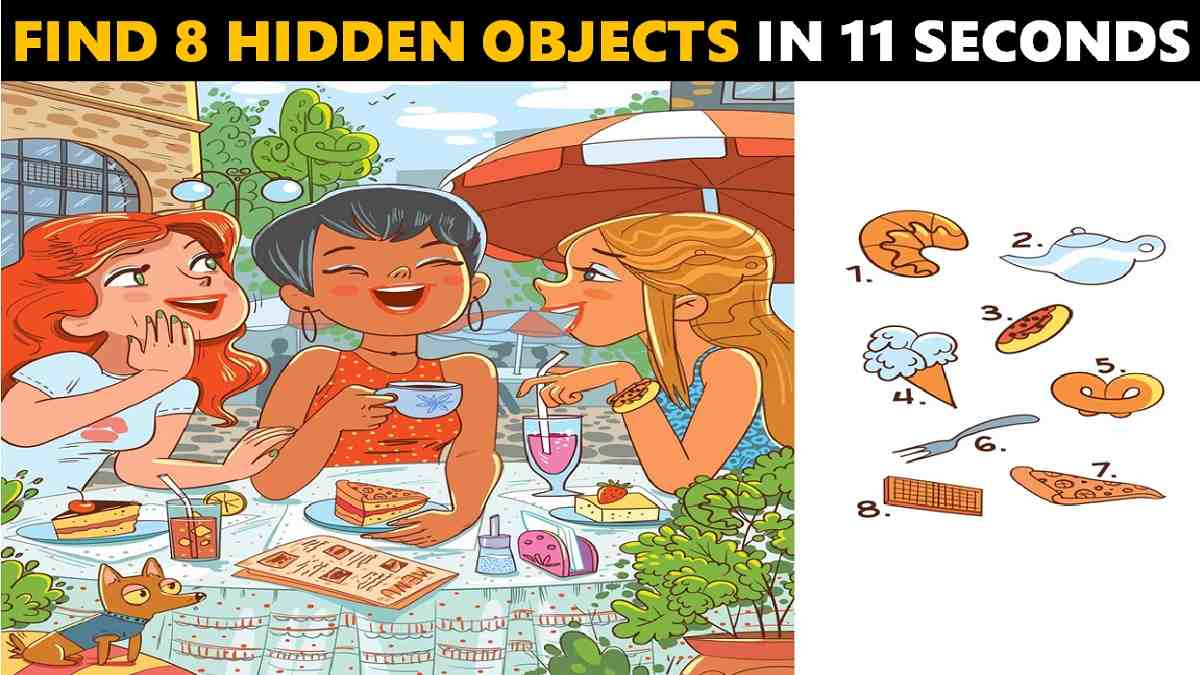 Picture Puzzle: Super Brain Test! Find 8 Hidden Objects In The with Finding The Hidden Pictures
