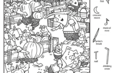 Piggy Pumpkin Patch inside Hidden Pictures Piggy Pumpkin Patch Answers