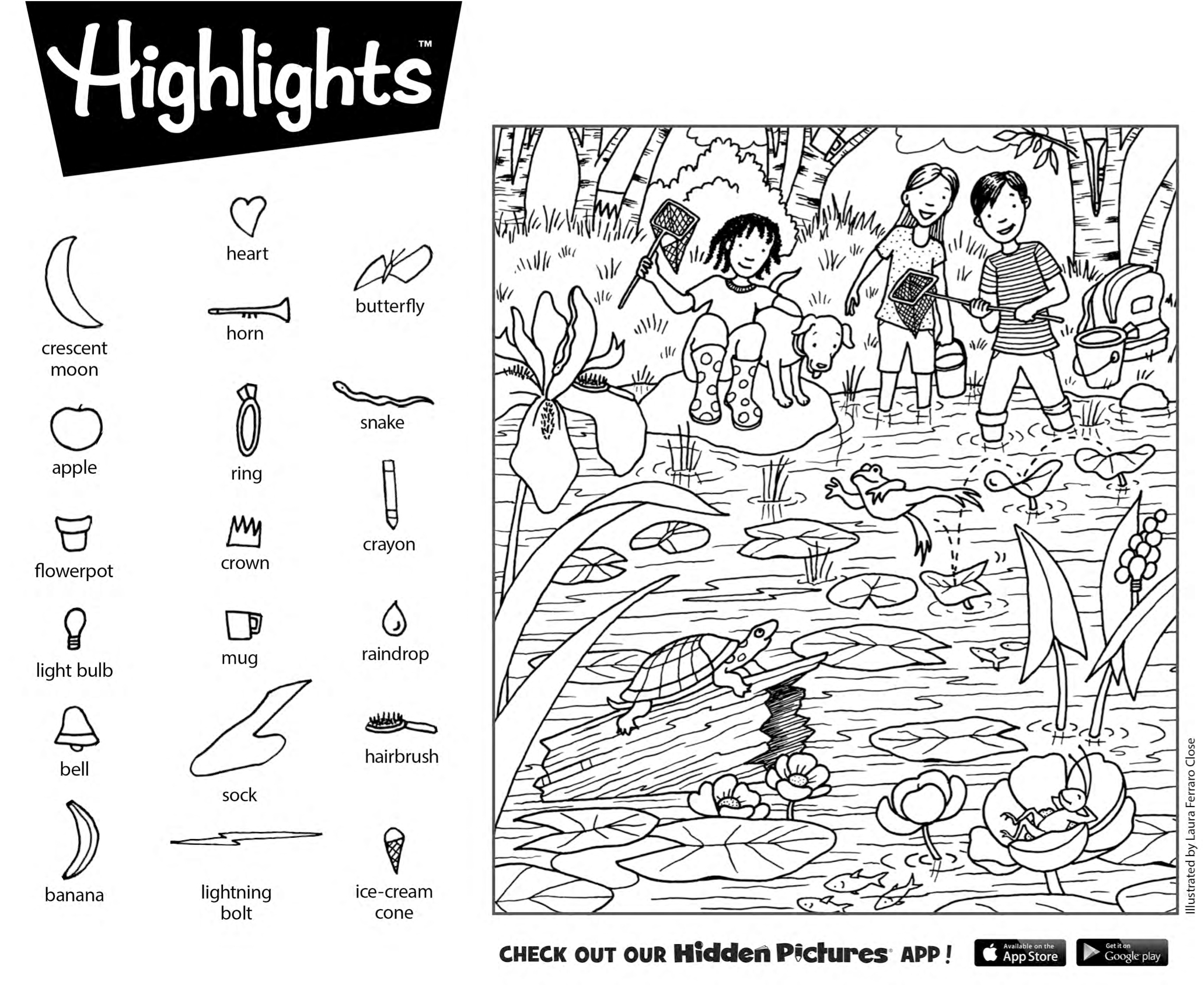 Pin Page - Worksheets Library inside Highlights Hidden Pictures to Print