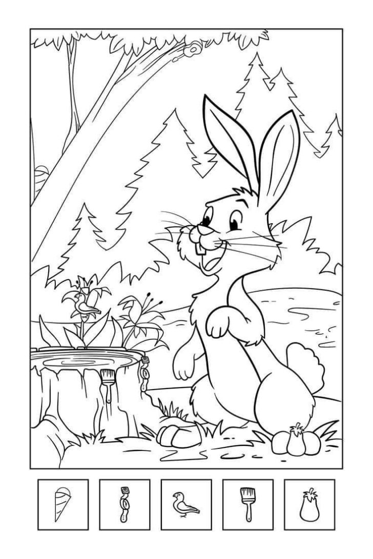 Easy Hidden Pictures For Kindergarten