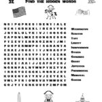 Presidents' Day Themed Word Searches • Beeloo Printable Crafts And Pertaining To Presidents Day Hidden Pictures