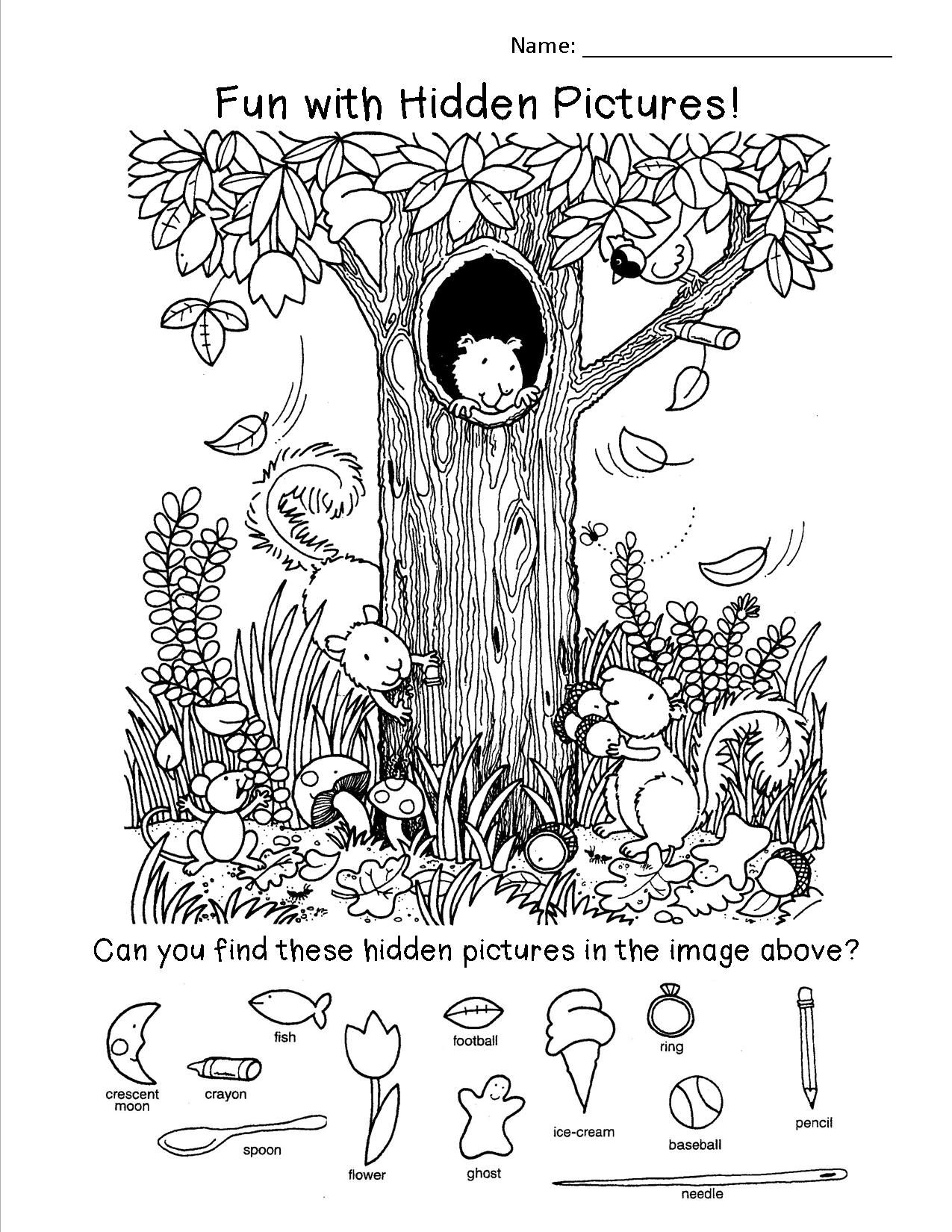 Printable Fall Hidden Picture Activity Sheets For Kids | Woo! Jr throughout Fall Themed Hidden Pictures