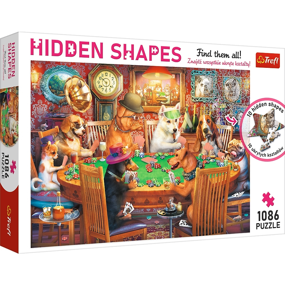 Puzzle Hidden Shapes - Game Night Trefl-10749 1086 Teile Puzzle inside Jigsaw Puzzles Hidden Pictures