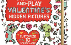 Scratch-And-Play Valentine'S Hidden Pictures for Scratch Off Hidden Pictures
