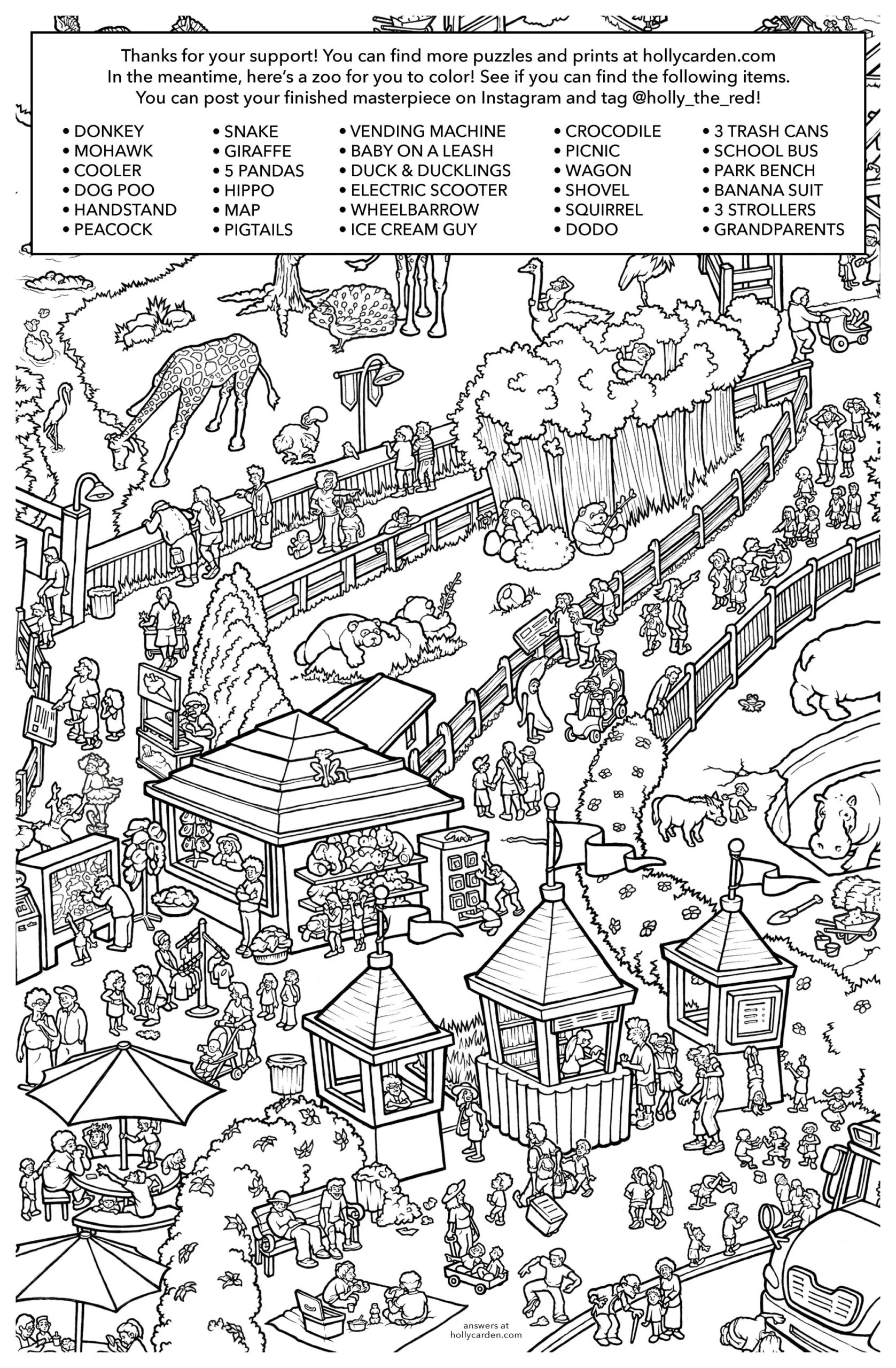 Seekandfinds — Carden Illustration within Hidden Pictures Puzzles to Print