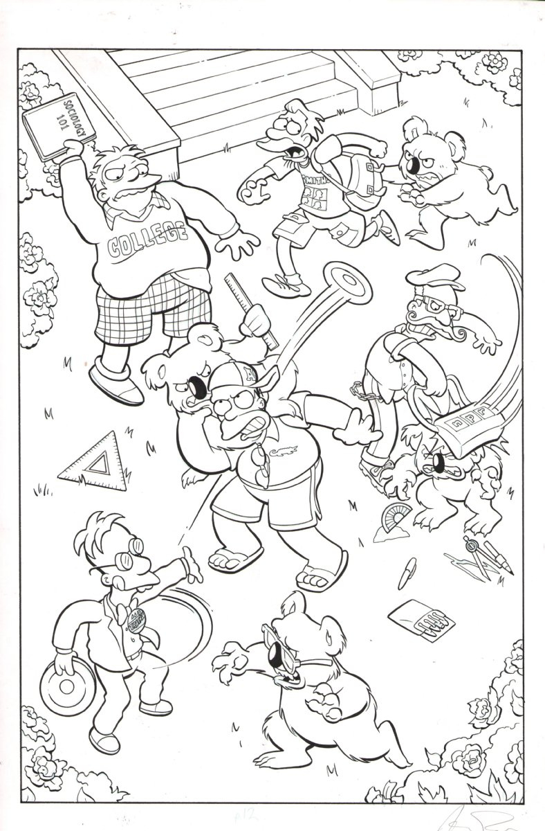 Simpsons Comic #? P.12 - Koala Attack - Signedandrew Pepoy with Shake Break Hidden Pictures