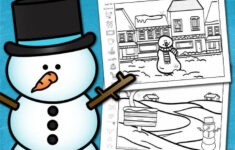 Snowman Hidden Picture Worksheets inside Hidden Pictures in Snowmen at Christmas