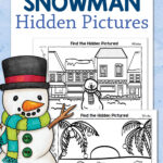 Snowman Hidden Picture Worksheets   Mamas Learning Corner Pertaining To Snowmen All Year Hidden Pictures