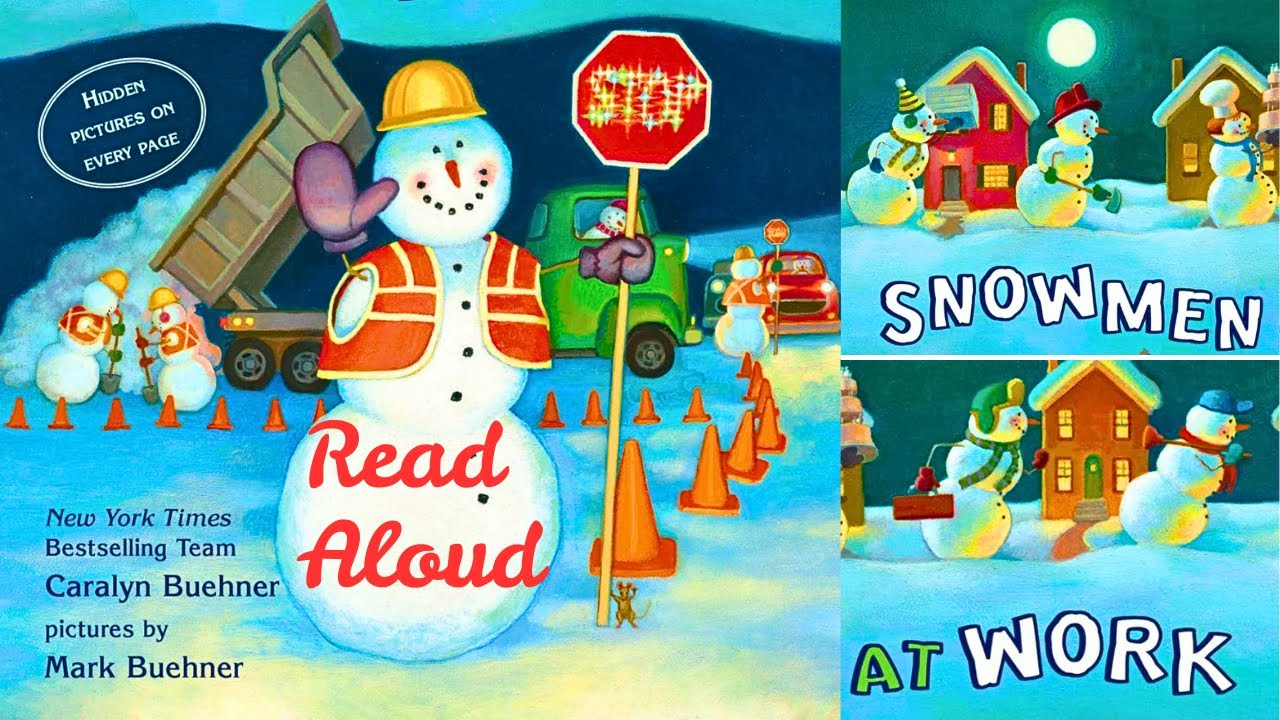 Snowmen At Work (Filled With Imaginative Scenes And Charming Illustrations) #Readaloud #Kidslearning within Snowmen At Work Hidden Pictures