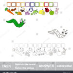 Solve Rebus Find Hidden Word Caterpillartask Stock Vector (Royalty Pertaining To Caterpillar Hidden Pictures For Kids