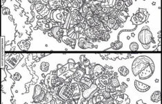 Spot The Difference Games Doodles In Space 4 with regard to Space Hidden Pictures Printable