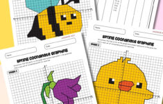 Spring Coordinate Graphing Mystery Pictures (Free Printables) throughout Free Graphing Hidden Pictures
