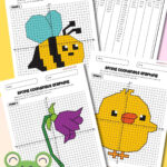 Spring Coordinate Graphing Mystery Pictures (Free Printables) With Graphing Hidden Pictures Worksheets