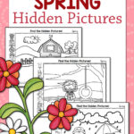 Spring Hidden Picture Printables For Kids   Mamas Learning Corner Intended For August Hidden Picture Prits