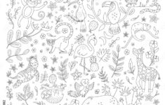 Stock-Vektorgrafik „Tropical Black And White Searching Game For throughout Hidden Pictures Black and White