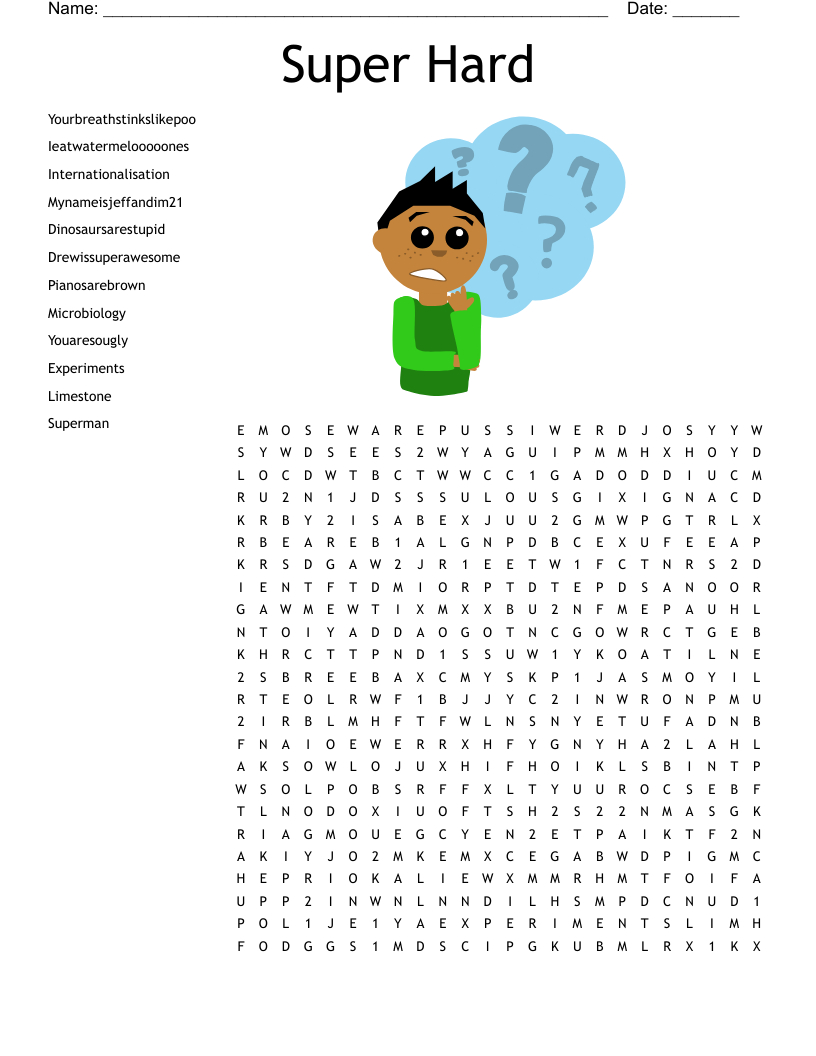 Super Hard Word Search - Wordmint in Printable Picture Finds Hard
