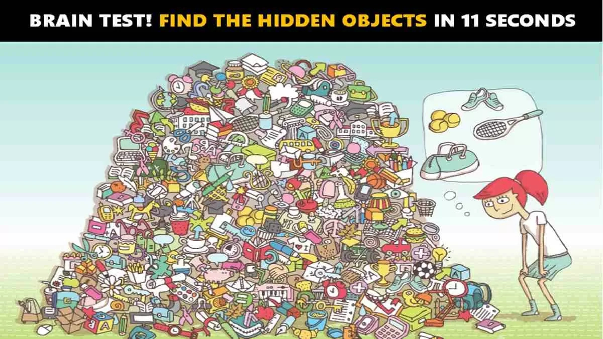 Test Your Observation Skills! Find The Hidden Objects In The with Hidden Pictures Within A Picture