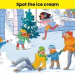 Test Your Visionspotting The Ice Cream Cone Hidden In The Snow In Ice Cream Hidden Pictures