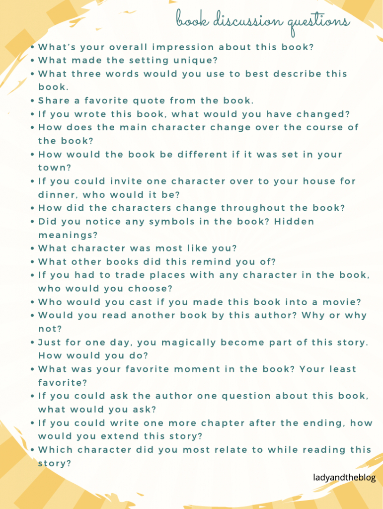 The Best Book Discussion Questions To Get The Conversation Going within Hidden Pictures Discussion Questions