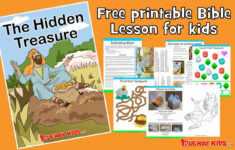 The Parable Of The Hidden Treasure - Bible Lesson For Kids inside Finding Hidden Treasure Printable