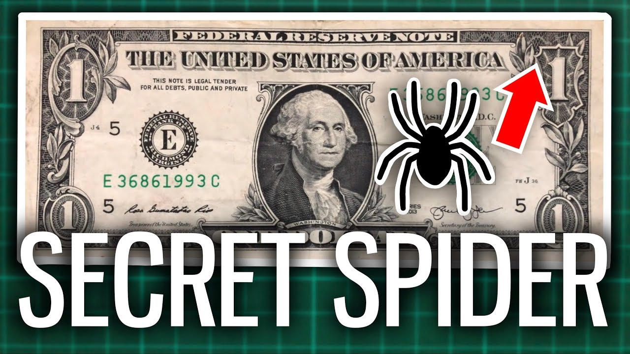 The Secret Spider On The $1 Bill for Hidden Pictures in Dollar Bills