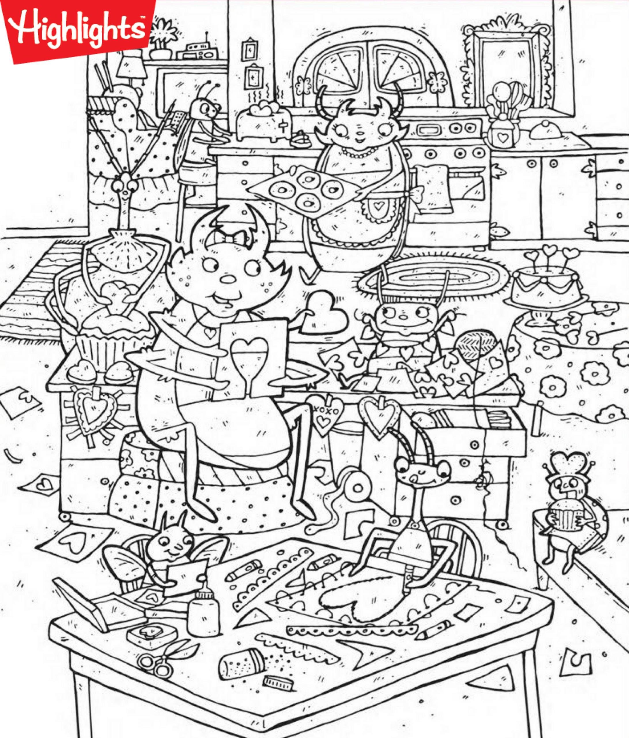 Valentines Day Hidden Picture Puzzle Printable - Printable Design pertaining to Highlights Valentine Hidden Pictures