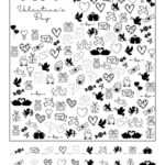 Valentines Day I Spy Printable   Cute & Free | Saturdaygift Pertaining To Valentine Day Hidden Picture Printable