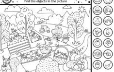 Vector Black And White Thanksgiving Searching Game Or Coloring in Thanksgiving Hidden Pictures Printable Free