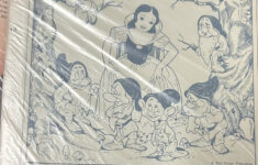 Vintage Walt Disney’s Snow White Hidden Pictures Page-Plastic Wrap On  Cardboard throughout Walt Disney Hidden Pictures
