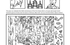 Ward Cartoonist: Your April 2020 General Conference Activity Packet pertaining to General Conference Hidden Pictures