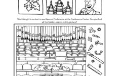 Ward Cartoonist: Your October 2018 General Conference Activity Packet pertaining to General Conference Hidden Pictures