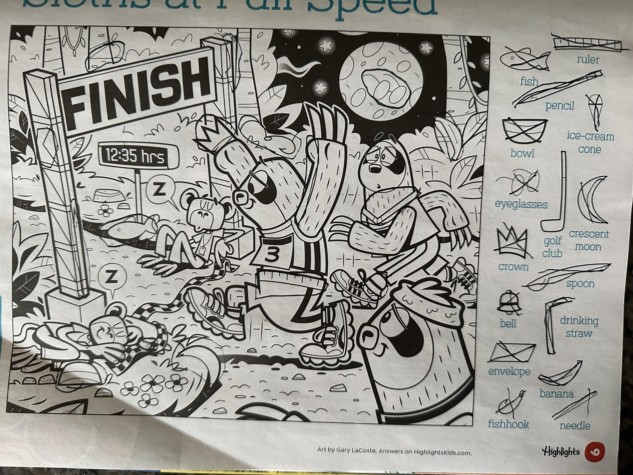 Where Is The Golf Club? My 7Yr Old And I Are Stumped. : R/Puzzles in Highlights Magazine Hidden Pictures Answers