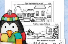 Winter Hidden Picture Printables For Kids - Mamas Learning Corner for Winter Hidden Pictures