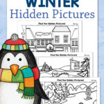 Winter Hidden Picture Printables For Kids   Mamas Learning Corner Within Winter Hidden Pictures Worksheets
