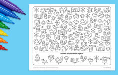 Winter Seek-And-Find: Free Printable Activity intended for Seek And Find Printable Free