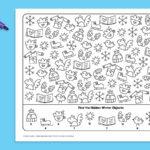 Winter Seek And Find: Free Printable Activity Throughout Free Winter Hidden Pictures