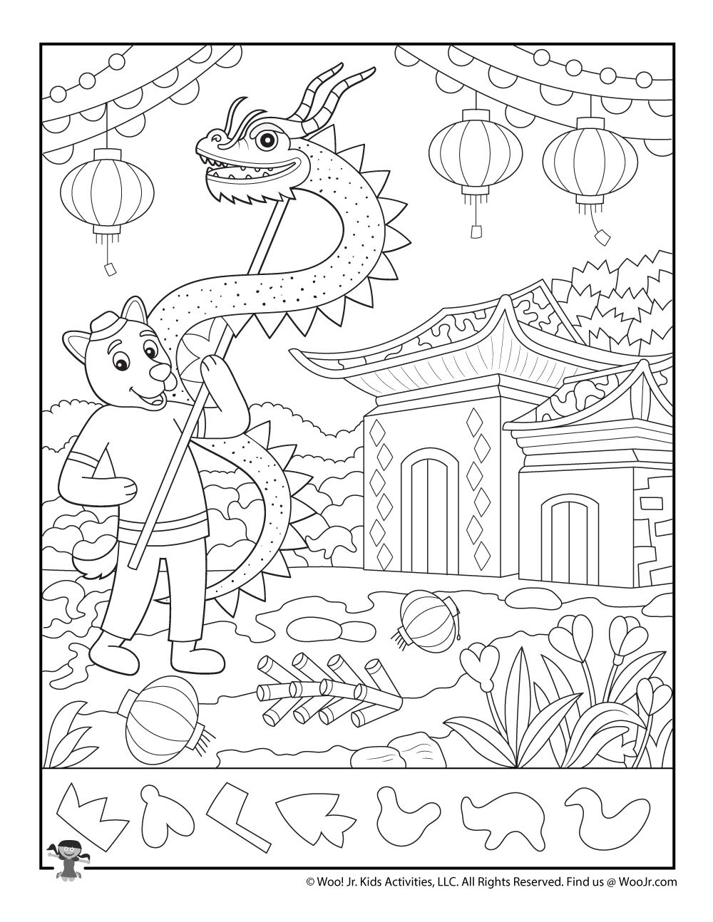 Year Of The Dog Hidden Objects Printable | Woo! Jr. Kids in Chinese New Year Hidden Pictures